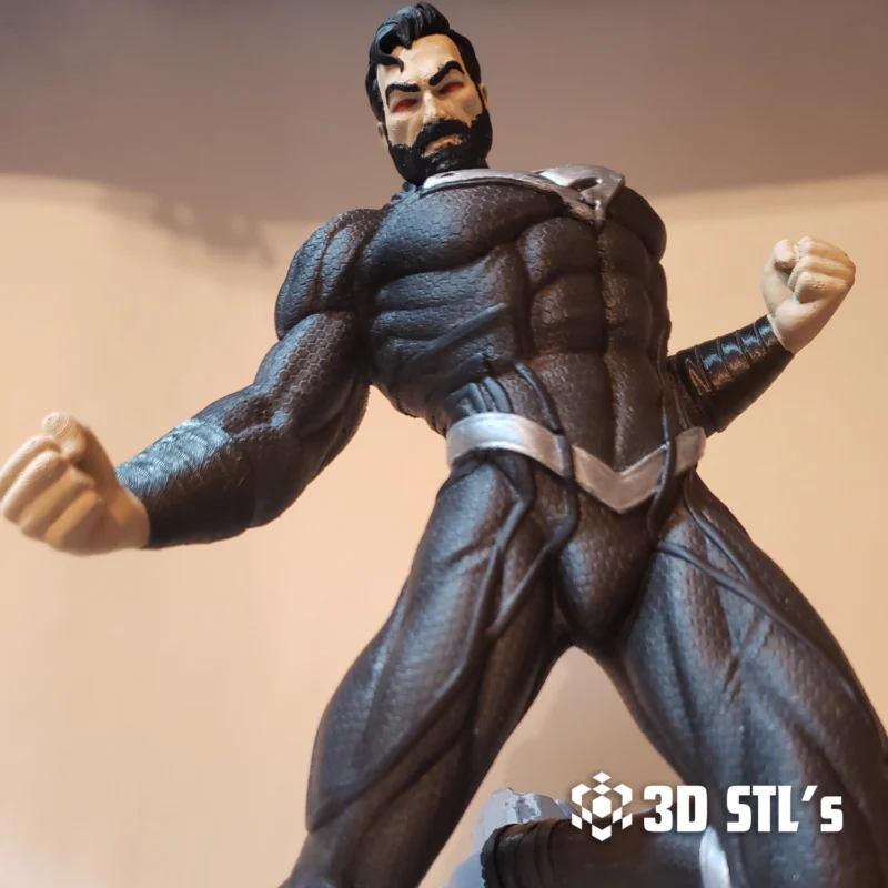 Black Superman STL 3D Print Model