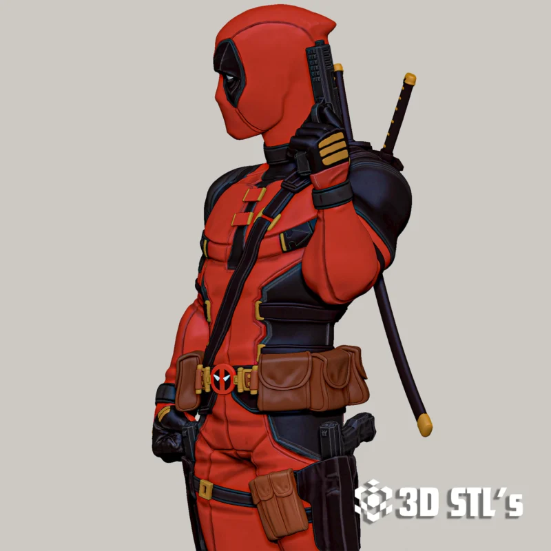 Deadpool and Wolverine STL 3D Print Model