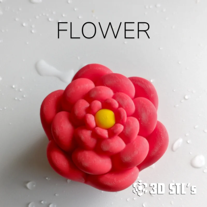 Flower with Legs STL 3D Print Model - Image 2