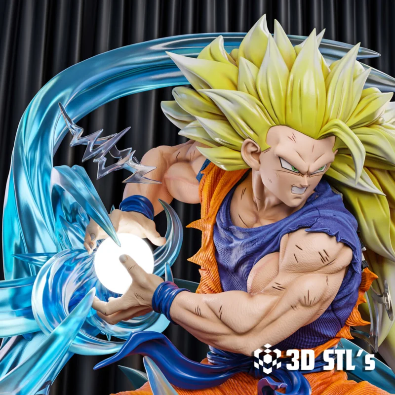 Goku Kamehameha STL 3D Print Model