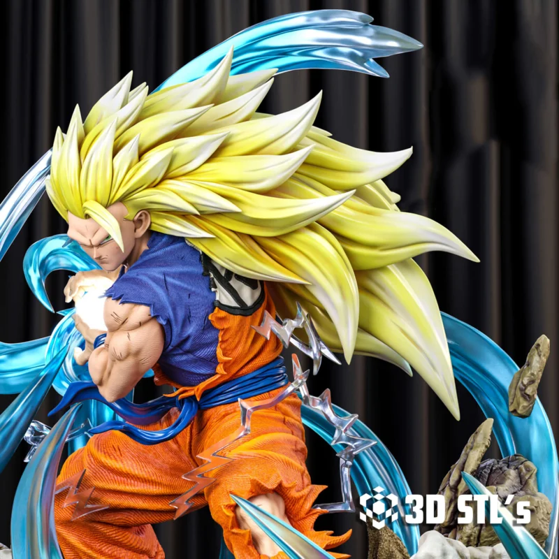 Goku Kamehameha STL 3D Print Model