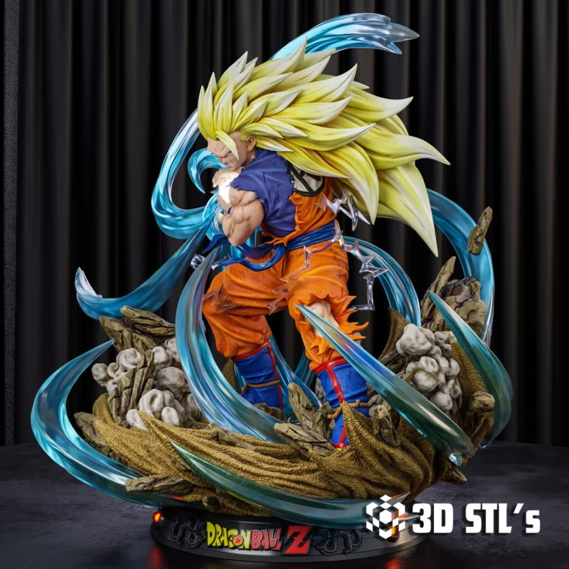 Goku Kamehameha STL 3D Print Model