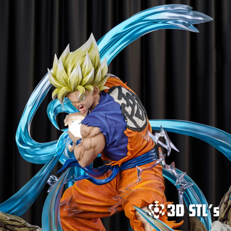 Goku Kamehameha STL 3D Print Model