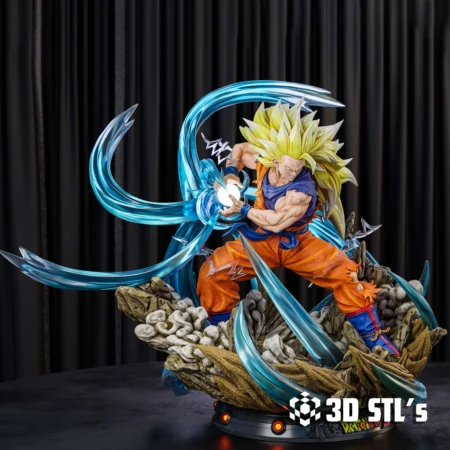 Goku Kamehameha STL 3D Print Model