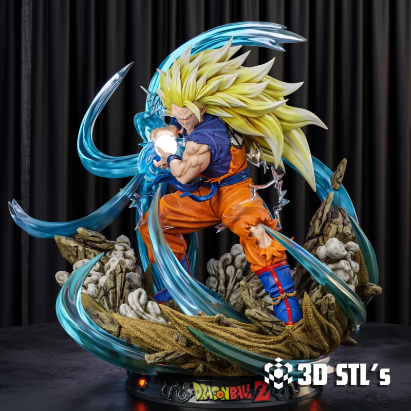 Goku Kamehameha STL 3D Print Model