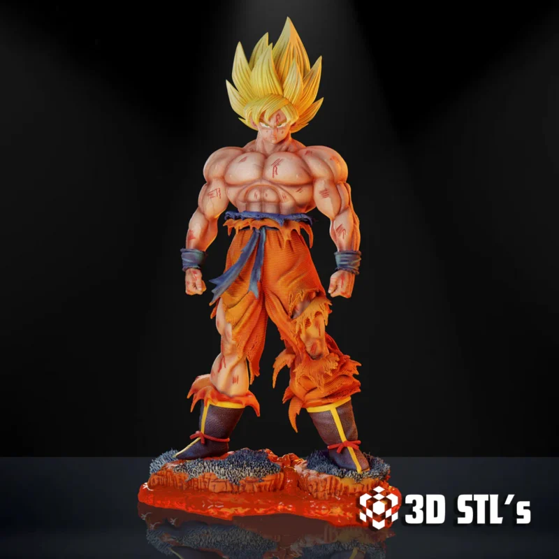 Goku Super Saiyan STL 3D Print Model