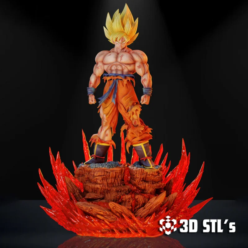 Goku Super Saiyan STL 3D Print Model