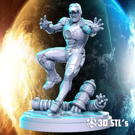 Iron Man Mask Off STL 3D Print Model