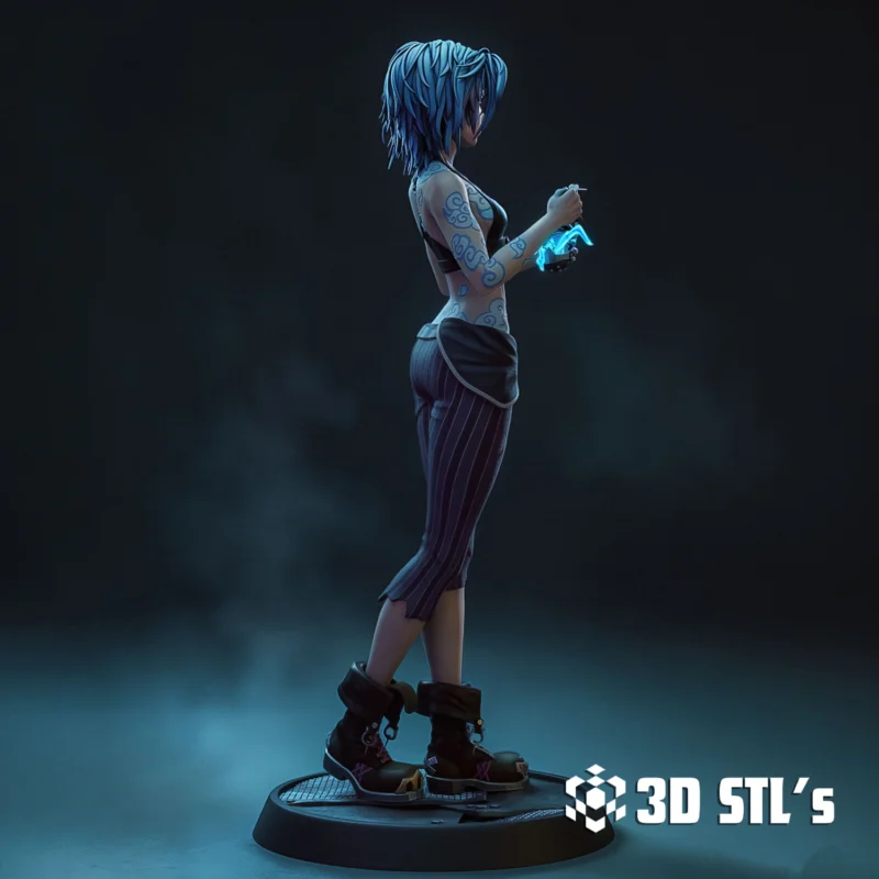 Jinx League of Legends Arcane STL 3D Print Model