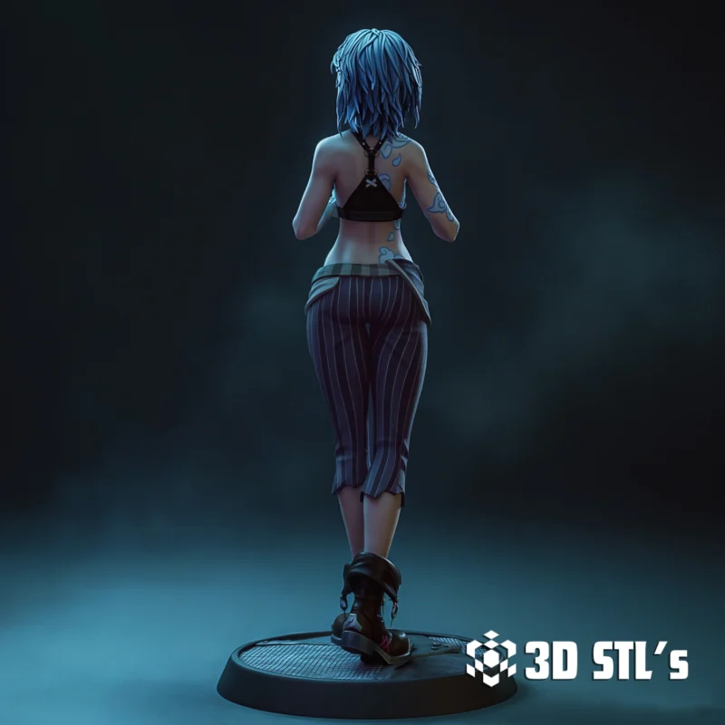 Jinx League of Legends Arcane STL 3D Print Model