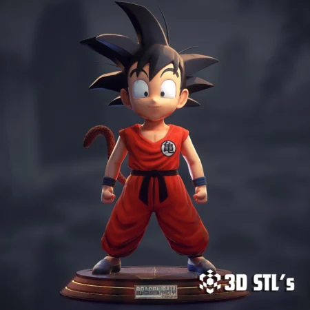 Kid Goku STL 3D Print Model