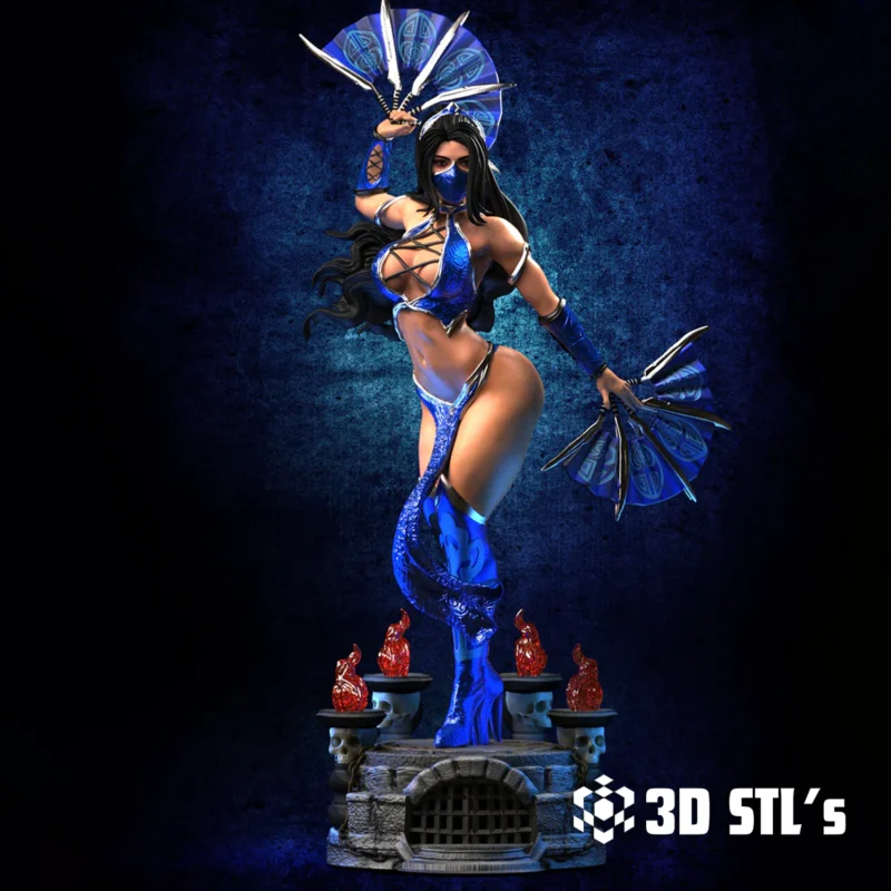 Kitana Mortal Kombat STL 3D Print Model