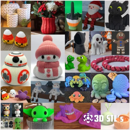 Knitted STL Bundle 3D Print Models