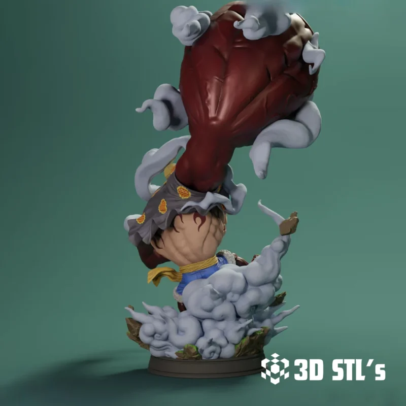 Luffy Gear 4 One Piece STL 3D Print Model