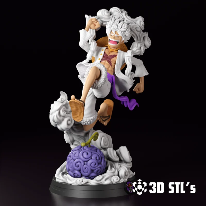 Luffy Gear 5 One Piece STL 3D Print Model