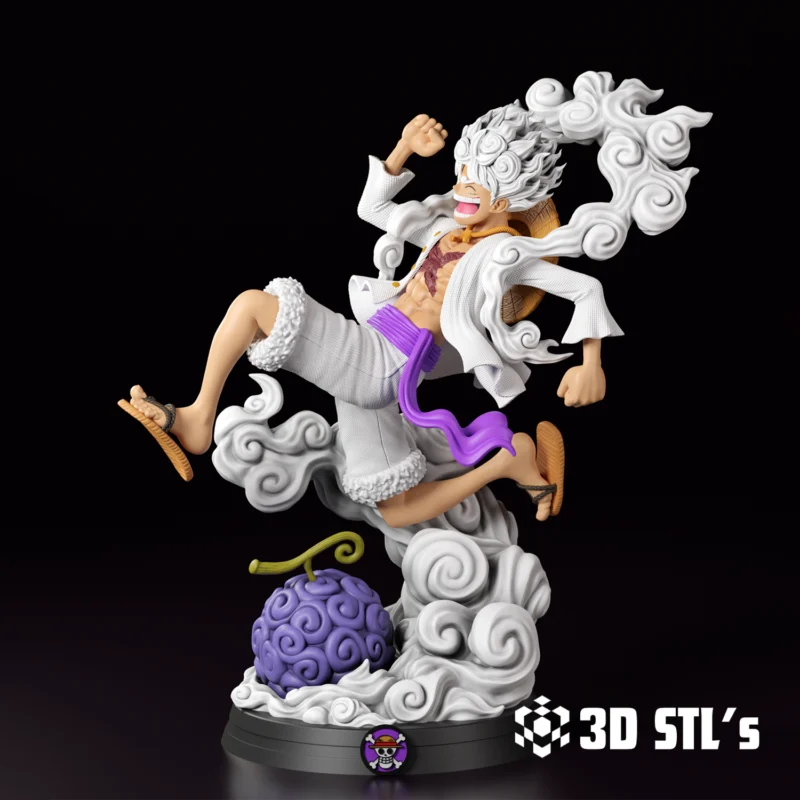 Luffy Gear 5 One Piece STL 3D Print Model