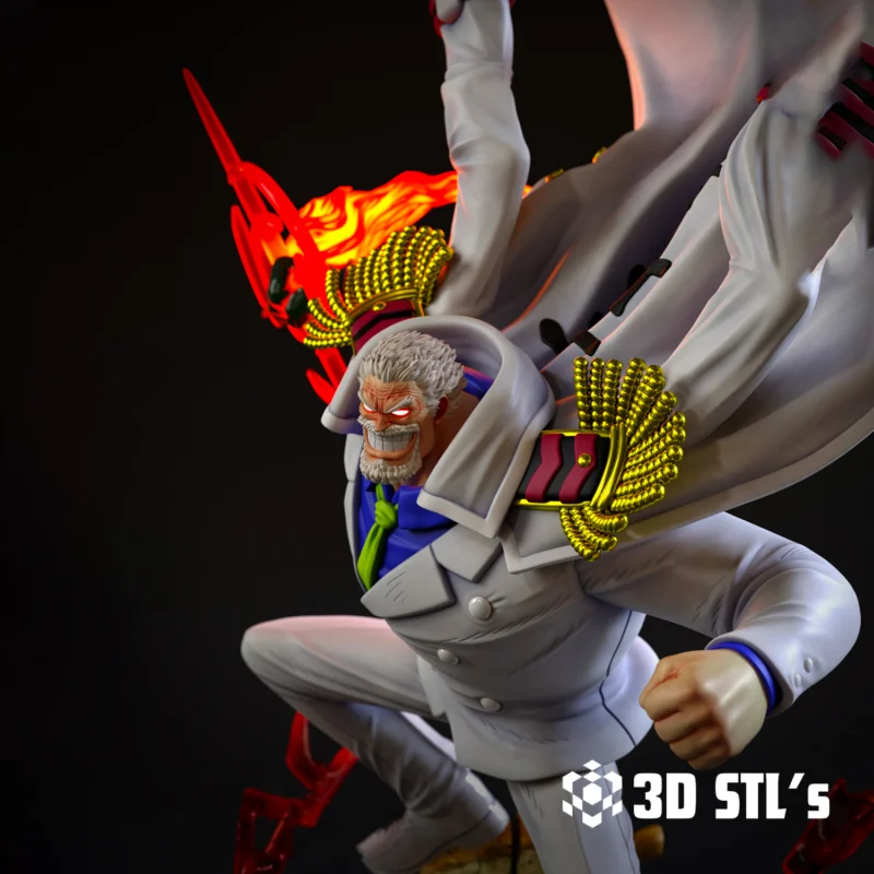 Monkey D Garp STL 3D Print Model