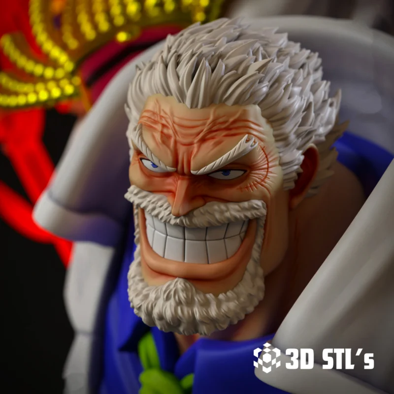 Monkey D Garp STL 3D Print Model - Image 6