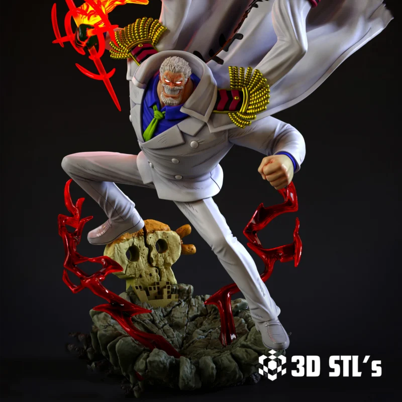 Monkey D Garp STL 3D Print Model