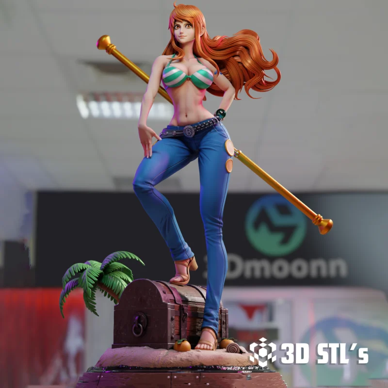 Nami One Piece STL 3D Print Model