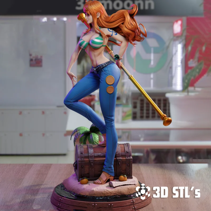 Nami One Piece STL 3D Print Model