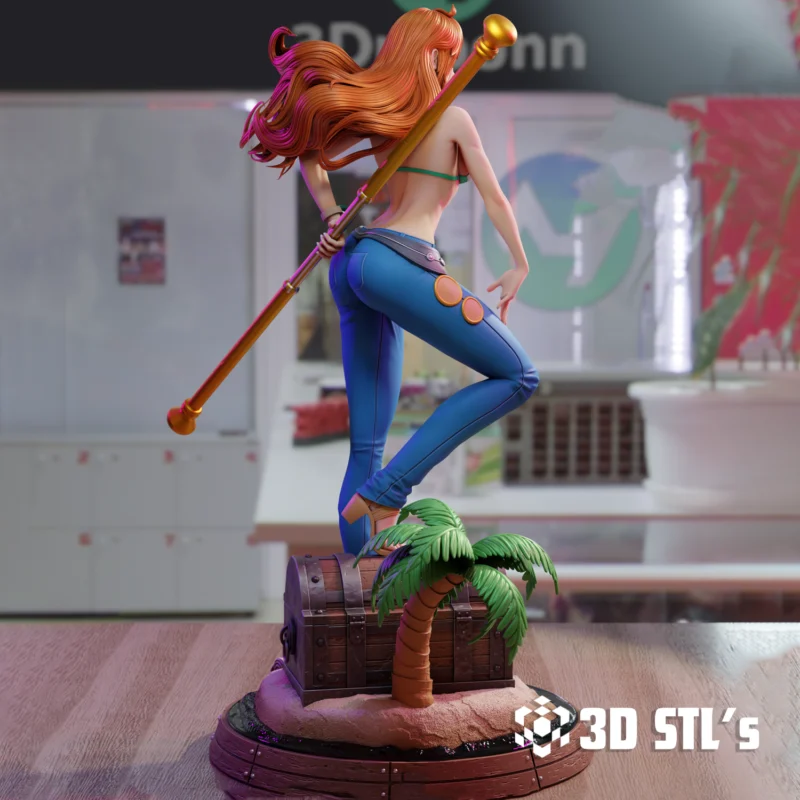 Nami One Piece STL 3D Print Model