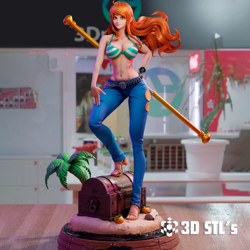 Nami One Piece STL 3D Print Model