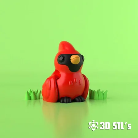 Northern Cardinal STL 3D Print Model