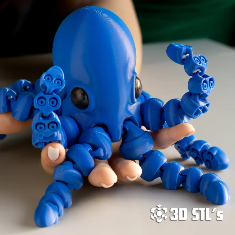 Octopus STL 3D Print Model