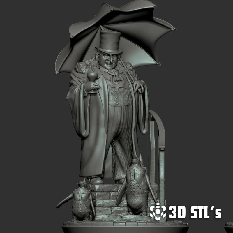 Penguin Batman STL 3D Print Model