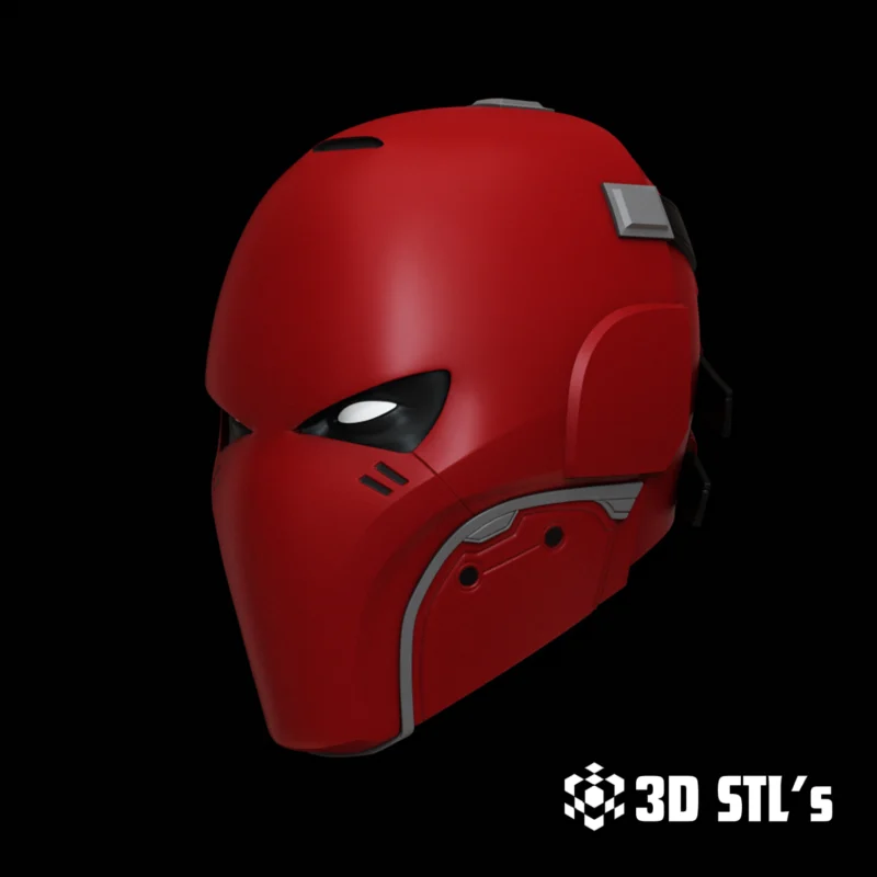 Red Hood Knight OPS Helmet STL 3D Print Model