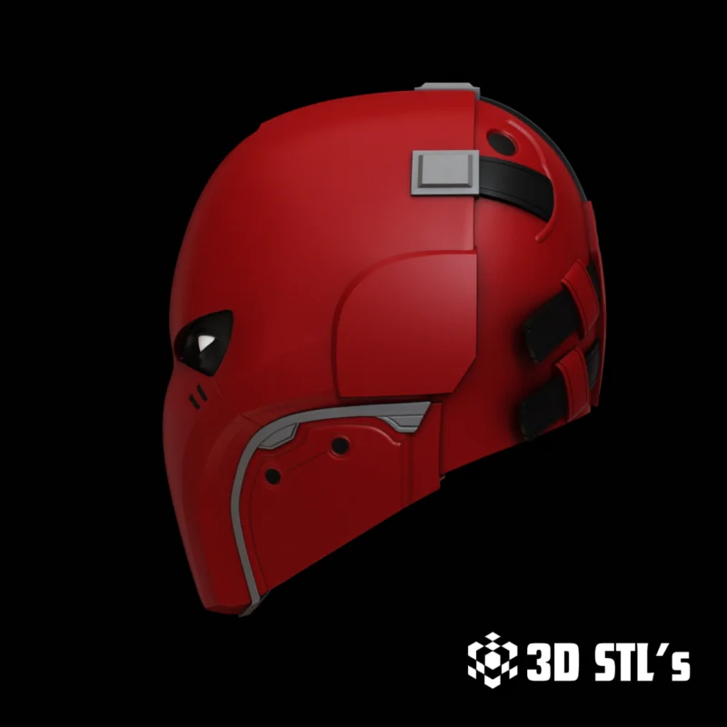 Red Hood Knight OPS Helmet STL 3D Print Model