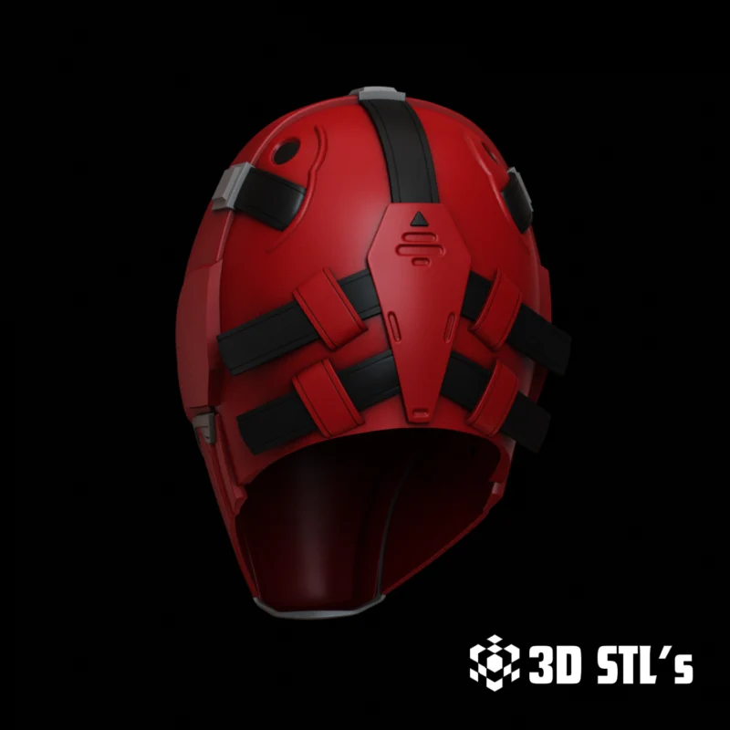 Red Hood Knight OPS Helmet STL 3D Print Model