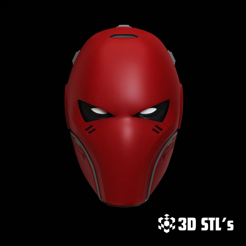 Red Hood Knight OPS Helmet STL 3D Print Model