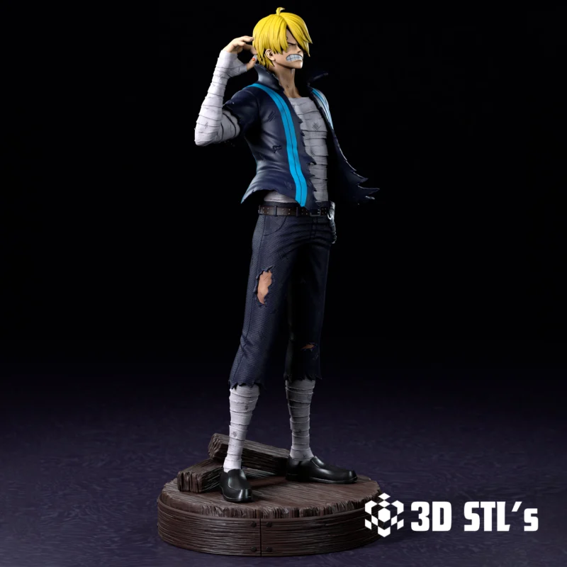 Sanji One Piece STL 3D Print Model