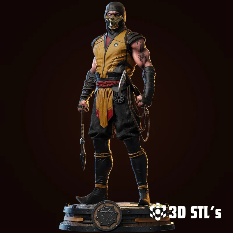 Scorpion Mortal Kombat STL 3D Print Model