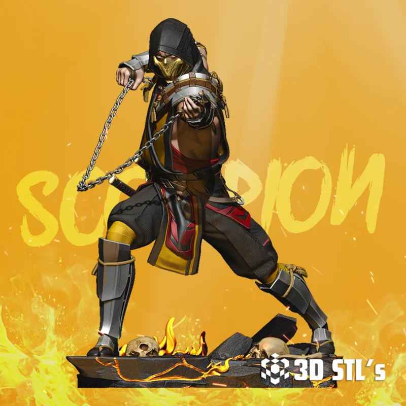 Scorpion STL 3D Print Model