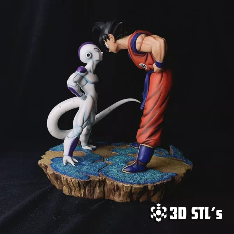 Son Goku and Frieza STL 3D Print Model