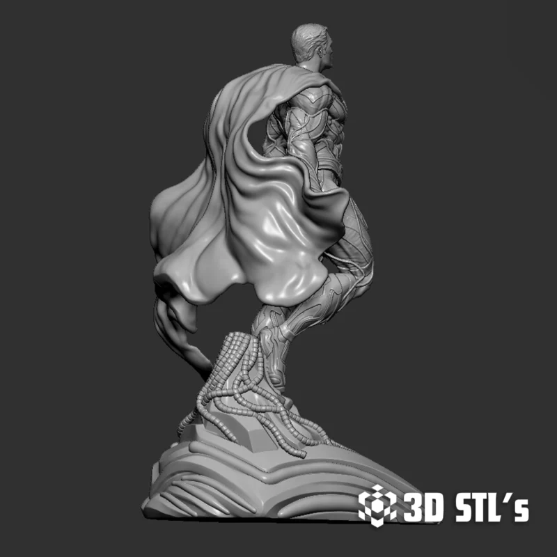 Superman Statue STL 3D Print Model