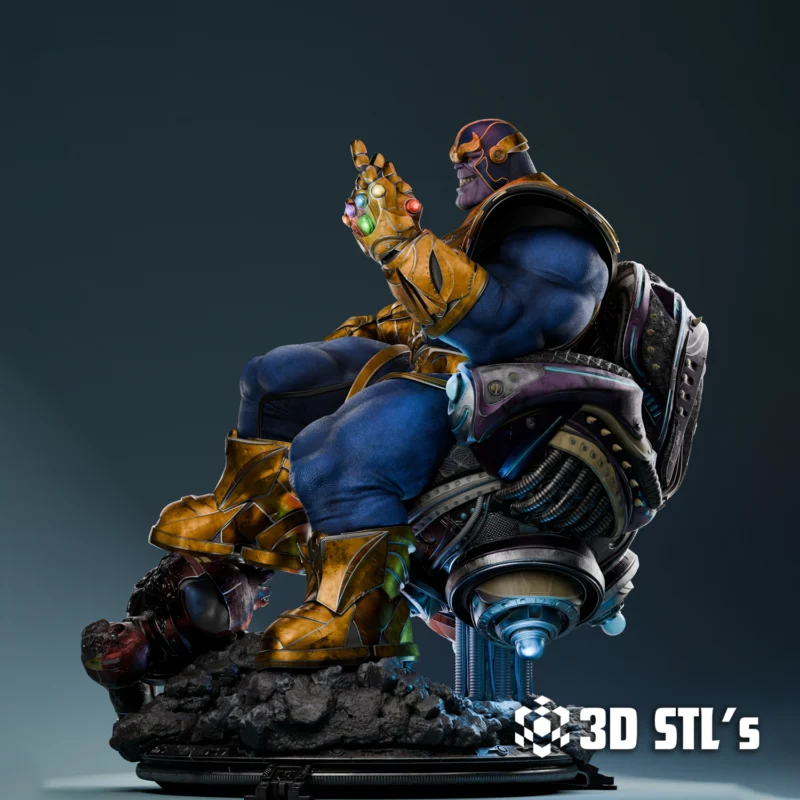 Thanos and Bust STL 3D Print Model