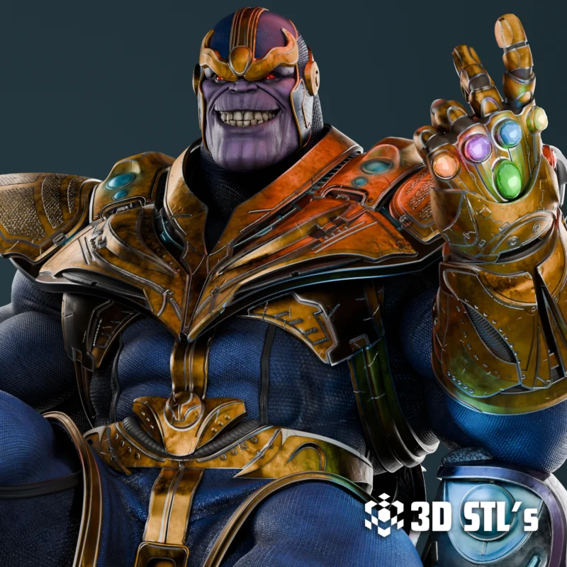 Thanos and Bust STL 3D Print Model