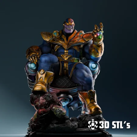 Thanos and Bust STL 3D Print Model