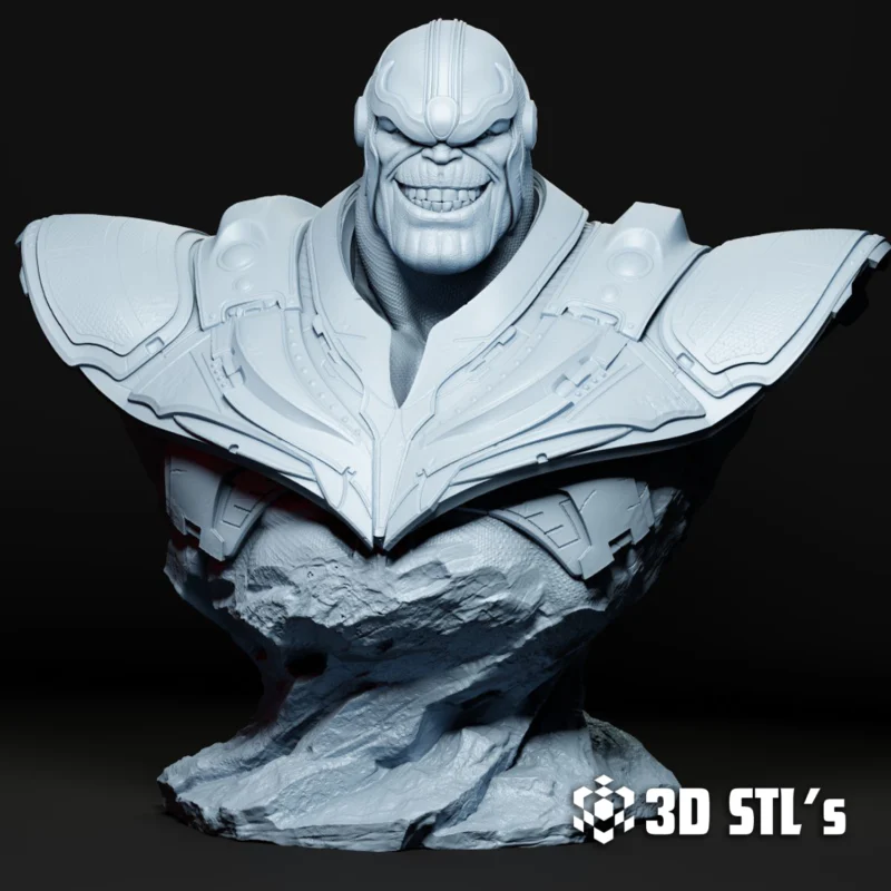 Thanos and Bust STL 3D Print Model - Image 2