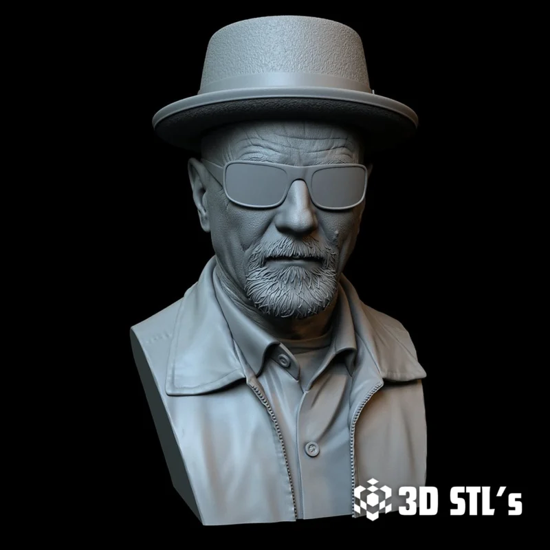 Walter White Heisenberg STL 3D Print Model