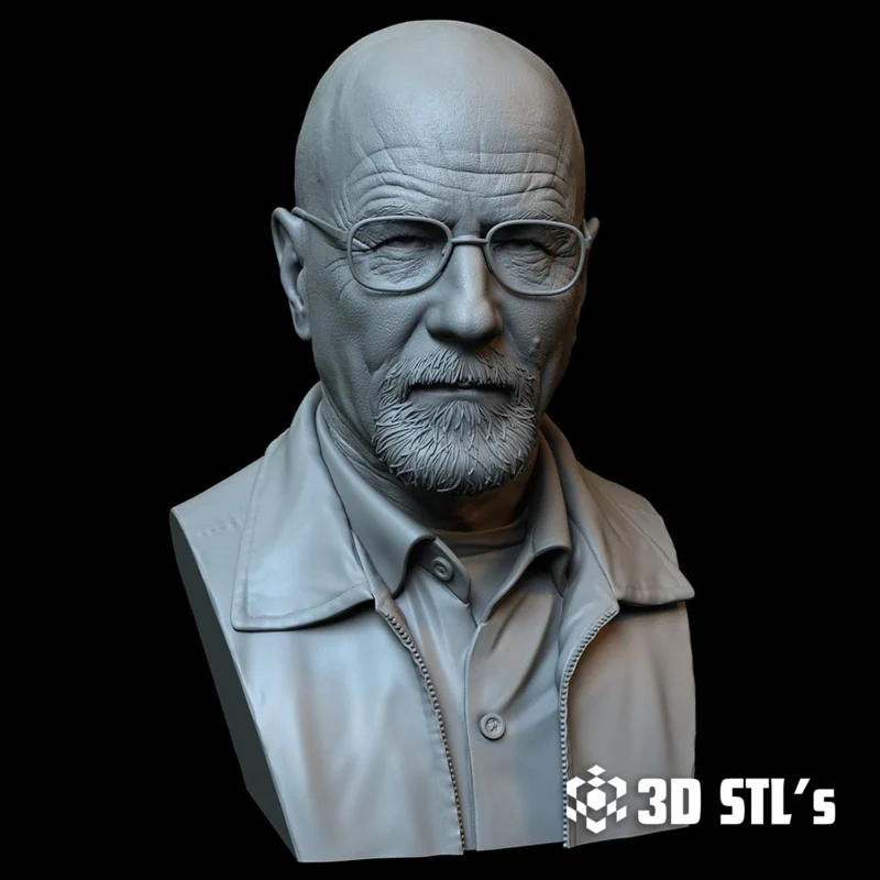 Walter White Heisenberg STL 3D Print Model