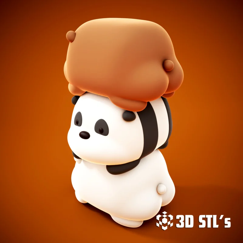 We Bare Bears STL 3D Print Model