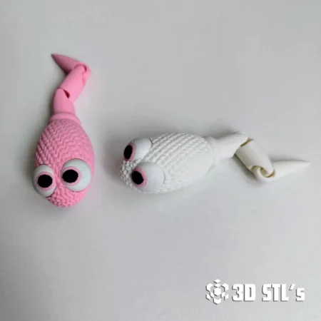 Articulated knitted sperm STL 3D Print Model