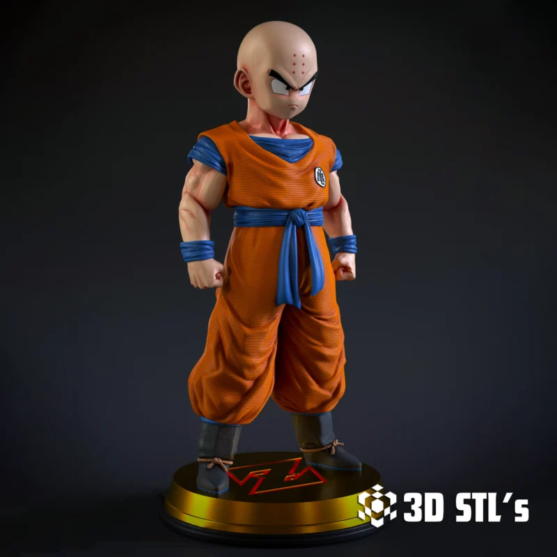 Krilin Dragon Ball STL 3D Print Model