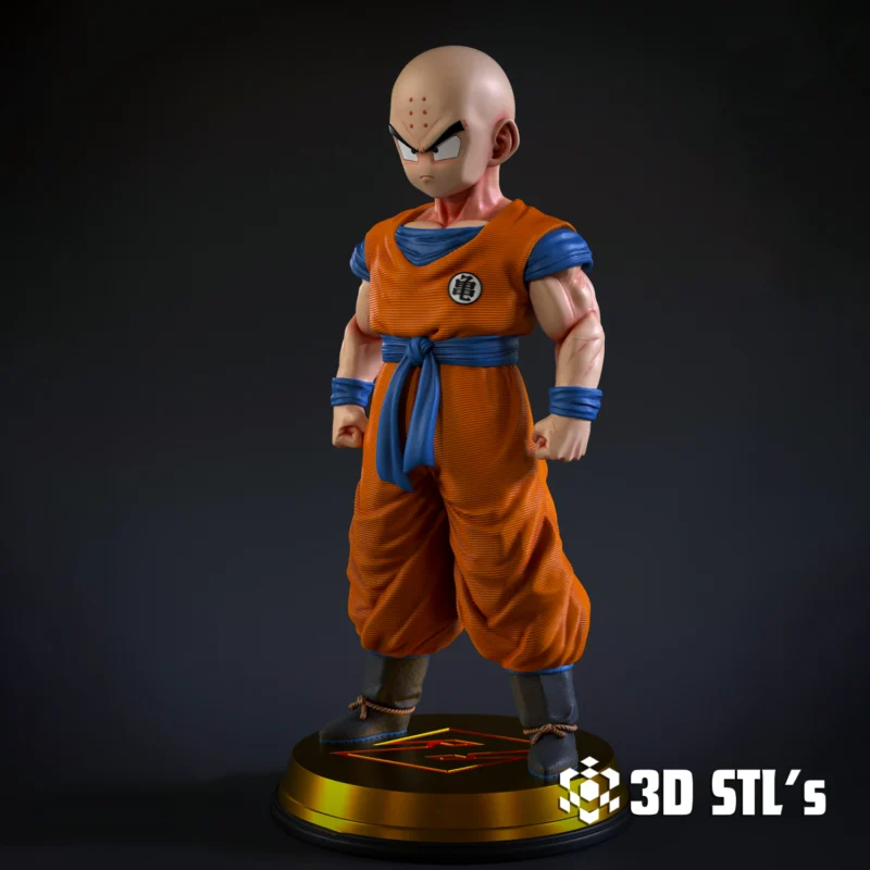 Krilin Dragon Ball STL 3D Print Model