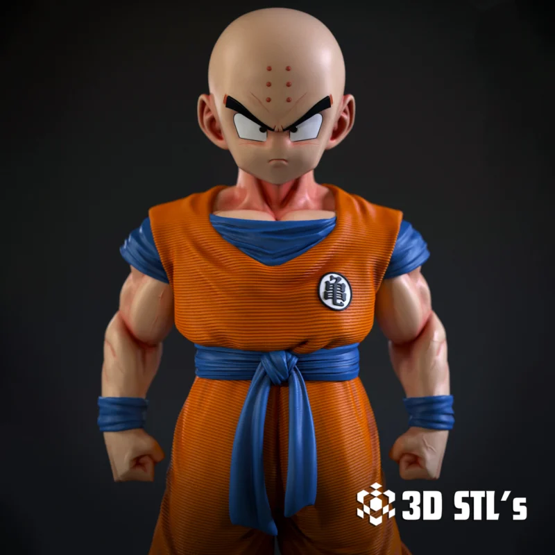 Krilin Dragon Ball STL 3D Print Model - Image 6